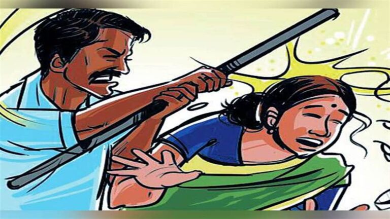 जालौन में पत्नी पर शराबी पति का हमला