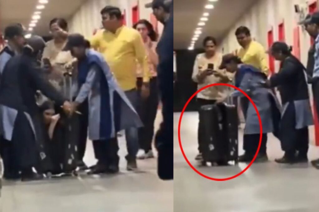 गर्लफ्रेंड को सूटकेस में छिपाया